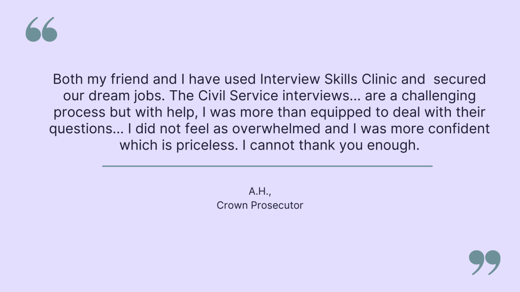 Civil Service Candidate Testimonial