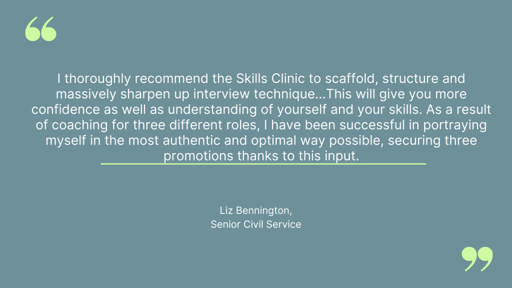 Senior Civil Service Testimonial